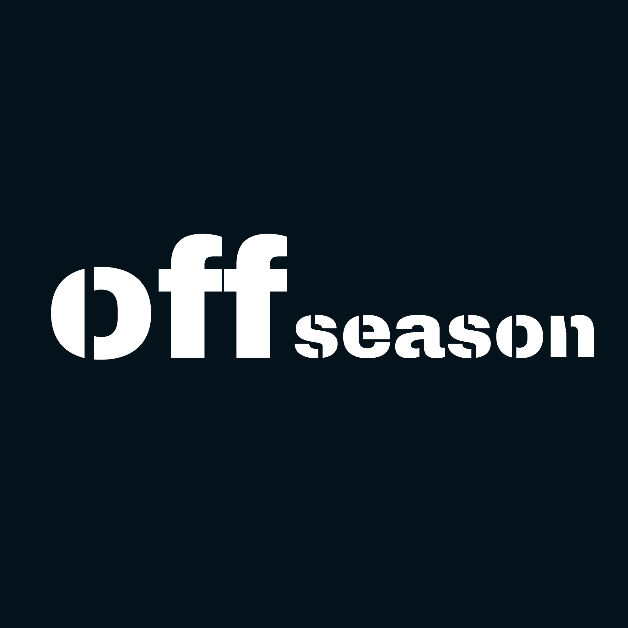 Horizontal white wordmark on dark background