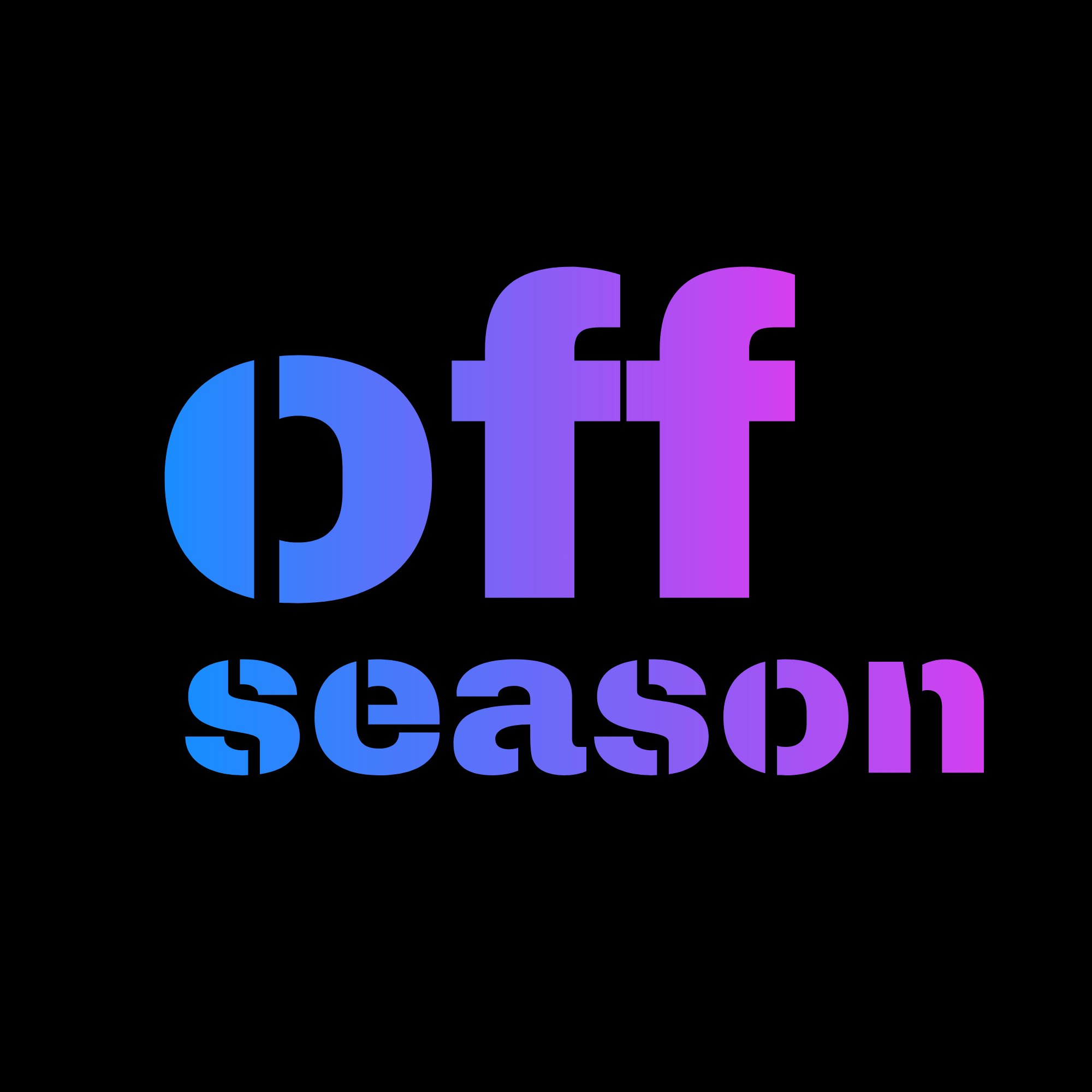 Stacked gradient wordmark transparent background